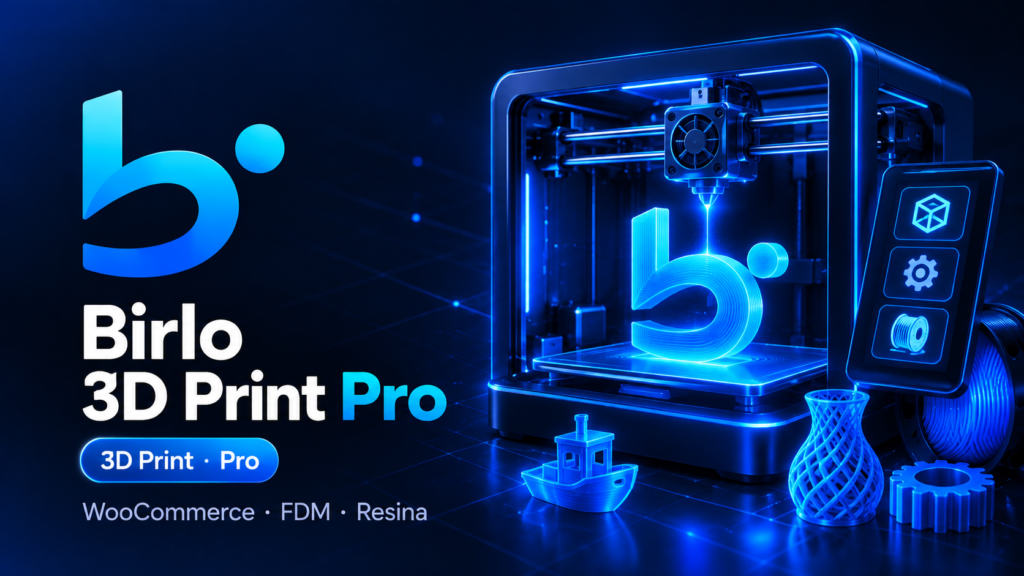 Birlo 3D Print Pro para WooCommerce